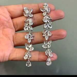 Wedding Jewelry Leaf Elegant Earring